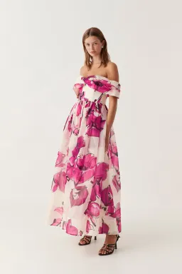 Aje Cordelia Corseted Maxi Dress Falling Florals Size 8 for rent on The Volte - image 3