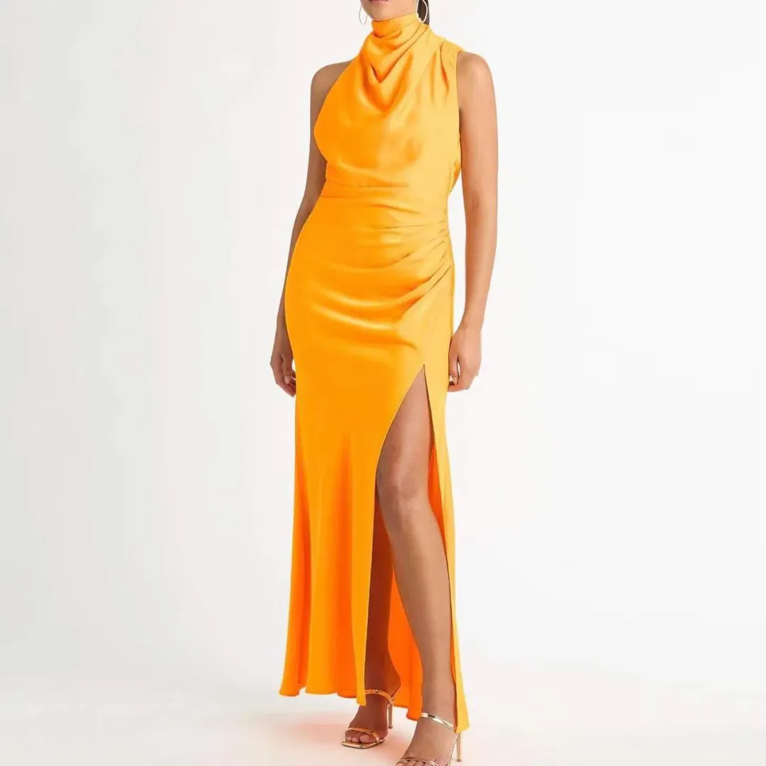 Sheike Venus Maxi Dress Orange Size 8 for rent on The Volte - main image