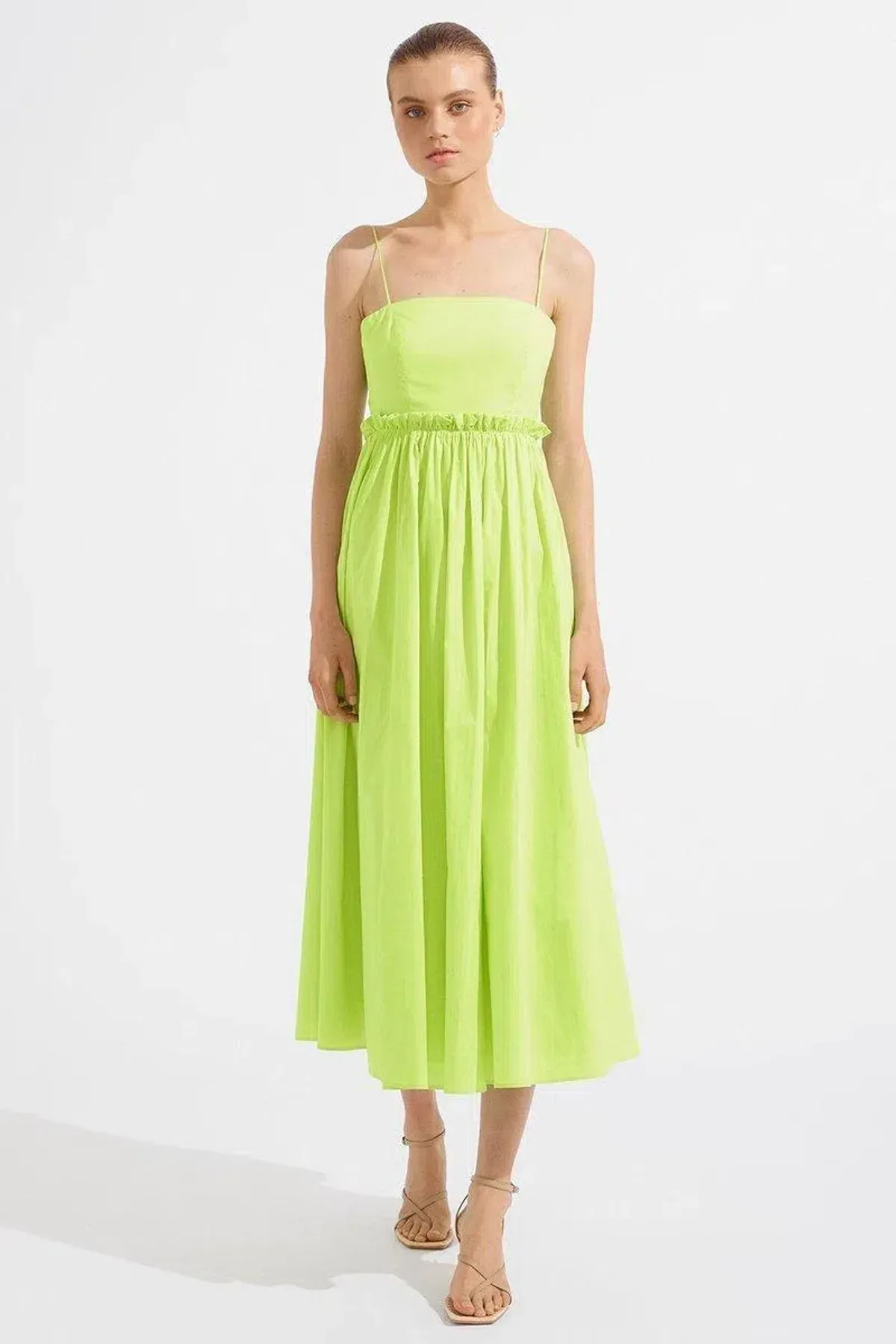 Steele Josie Midi Dress Green Size M / AU 10 for rent on The Volte - main image