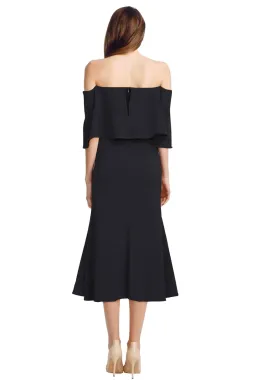 Camilla and Marc Bridal Off Shoulder Dress Navy Size 6 for rent on The Volte - image 3