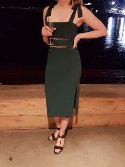 Tasha Cut Out Midi Dress | Size 12 | Bec & Bridge for rent on The Volte - image 1