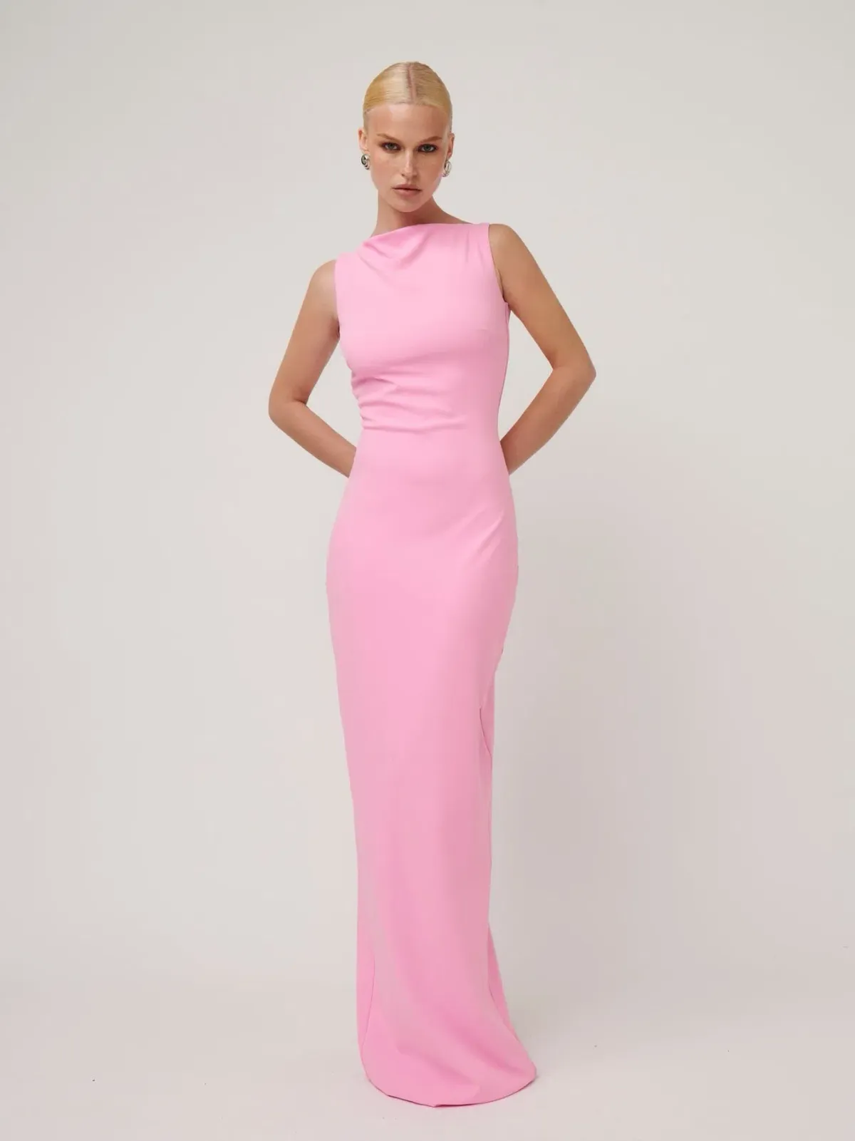 Effie Kats Verona Gown Fairy Floss Pink Size 8 for rent on The Volte - main image