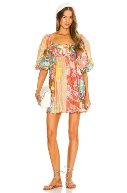 Zimmermann Lola Panelled Mini Dress Spliced Floral Size 1 / 10 AU for rent on The Volte - image 4