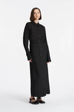 Sir The Label Clemence Shirt Dress Black Size 2 / AU 10 for rent on The Volte - image 2