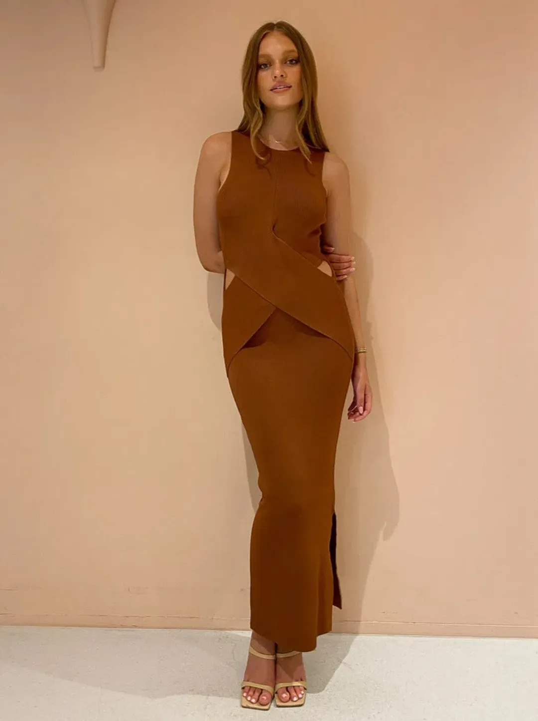 Sir The Label Josephine Dress Hazel Size 0 / AU 6 for rent on The Volte - main image