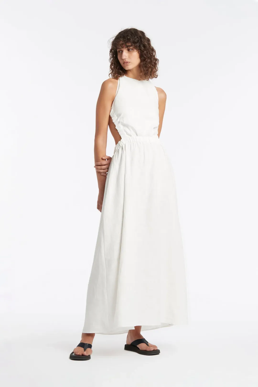 Sir The Label Alena Maxi Dress Ivory Size 3 / AU 12  for rent on The Volte - main image