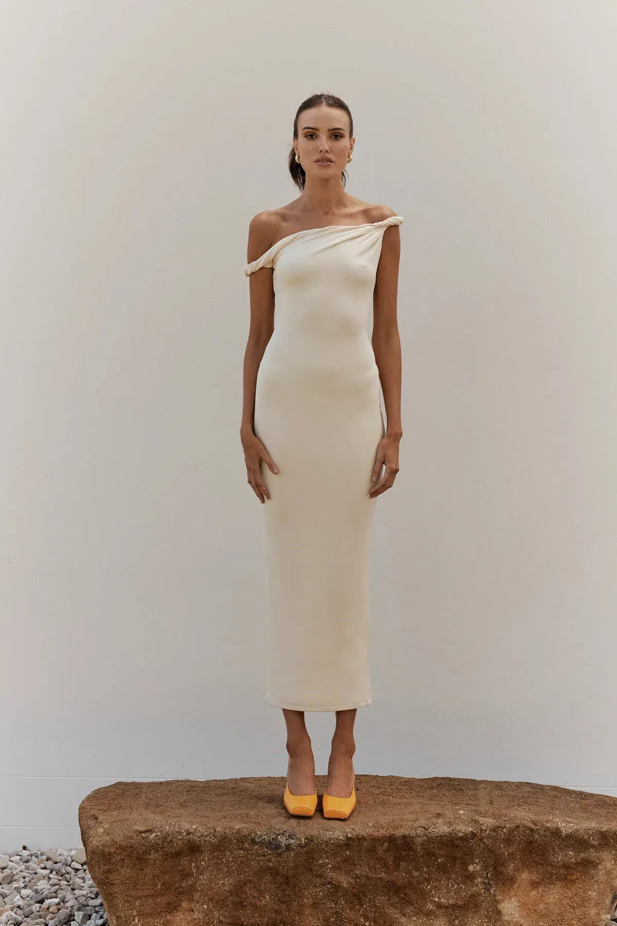 Johansen The Long Poppy Dress White Size XS / AU 6 for rent on The Volte - main image