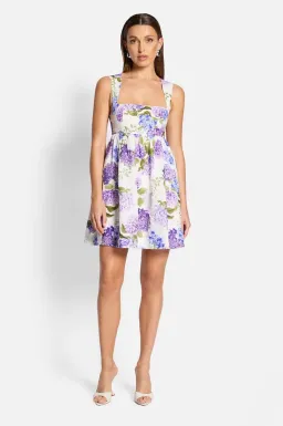 Sofia the Label Kaia Open Back Mini Dress Hydrangea Size AU 10 for rent on The Volte - image 1