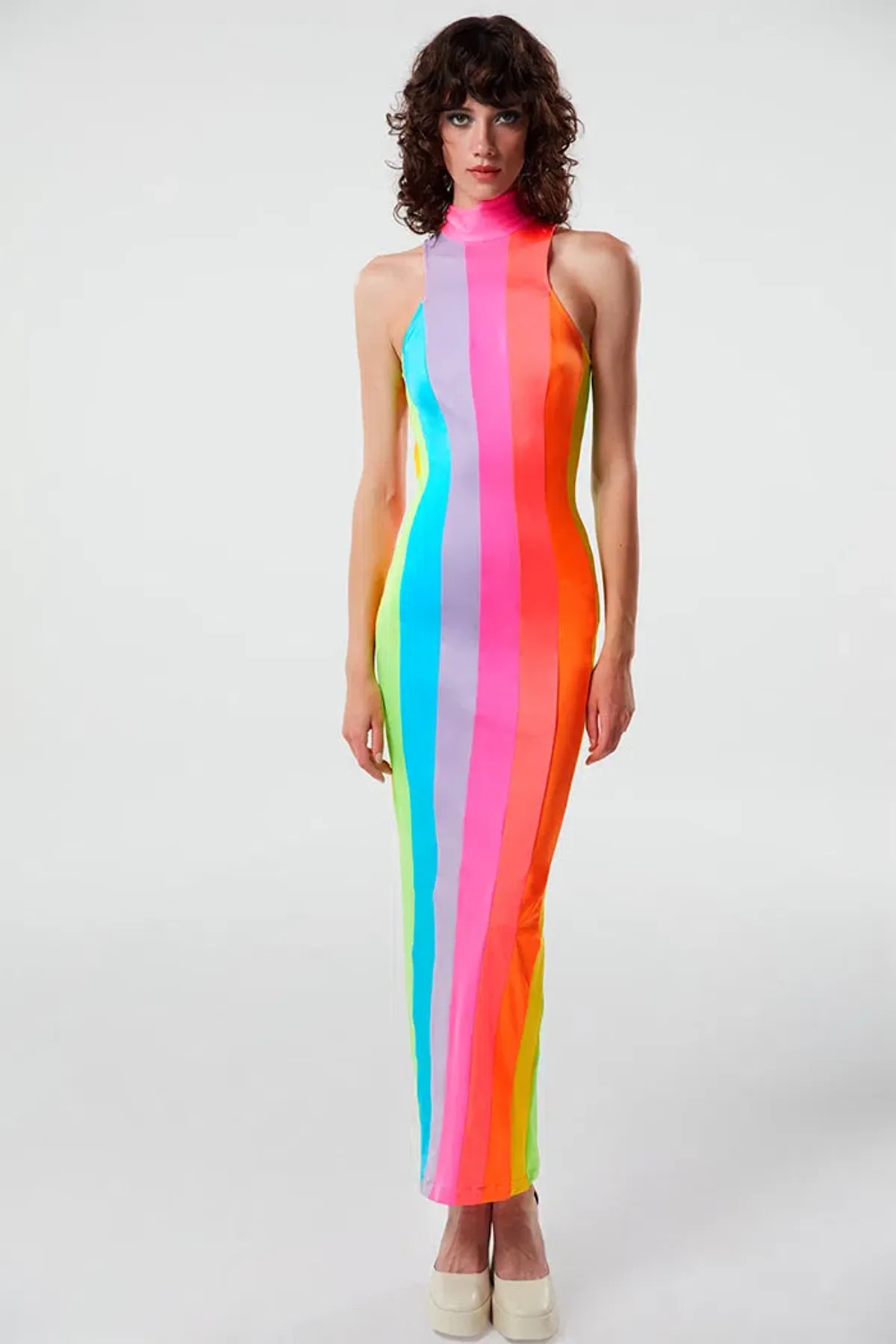 THE NEW ARRIVALS by İlkyaz Özel Iggy Cova Santa Dress Multi Size 10/M for rent on The Volte - main image