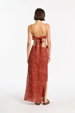 Sir the Label Allegra Frill Maxi Dress Floral Print Size 1 / AU 8 for rent on The Volte - image 3