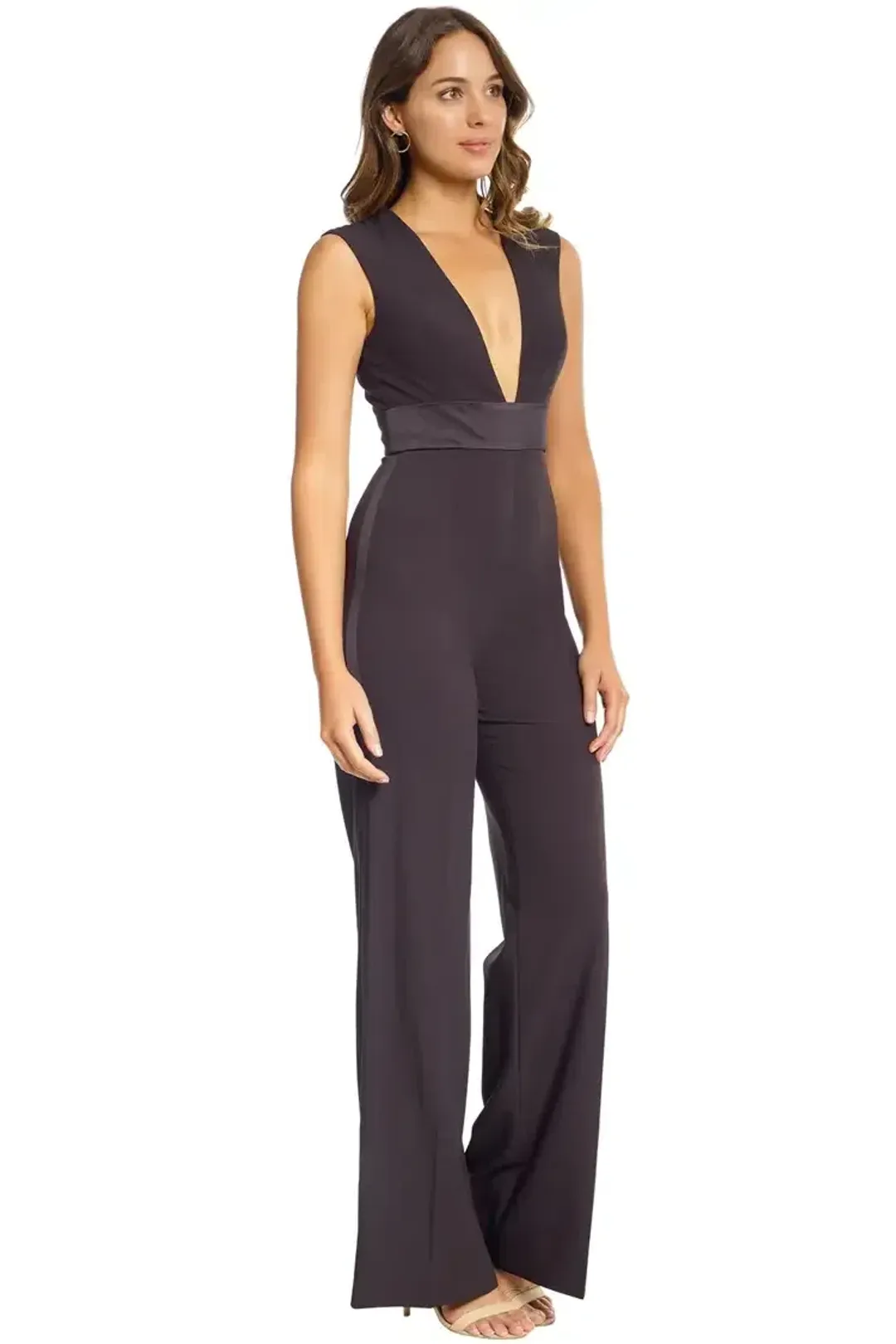 Jay Godfrey Rhodes Jumpsuit in Black Size 6 for rent on The Volte - main image