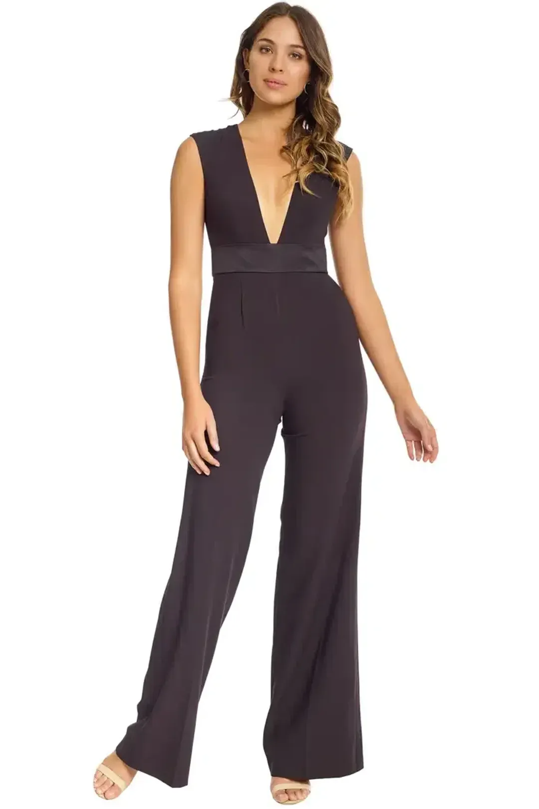 Jay Godfrey Rhodes Jumpsuit in Black Size 6 for rent on The Volte - main image