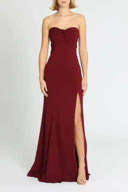Jay Godfrey Cambridge Gown in Bordeaux Size 14 for rent on The Volte - image 1