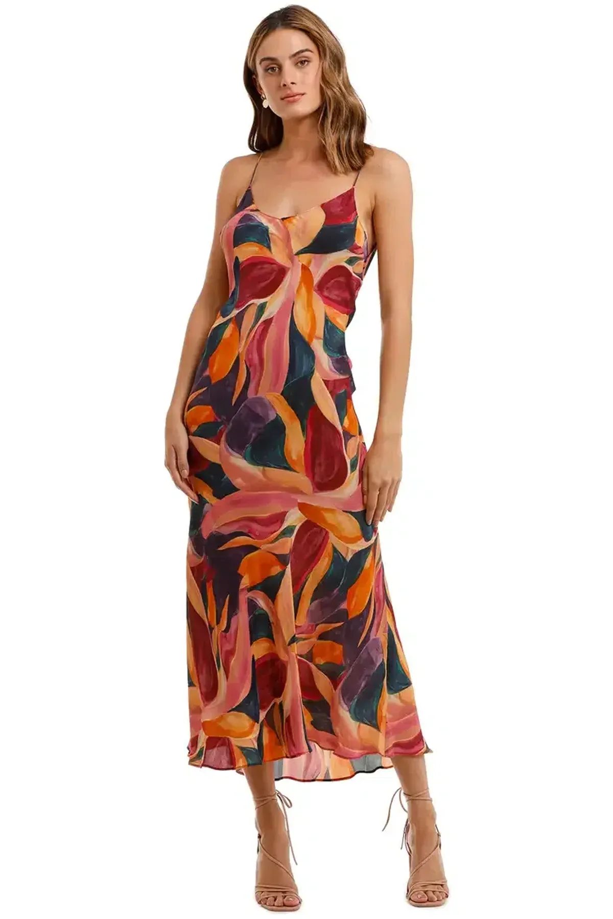 Kachel Billie Dress in Multi Floral Size 12 for rent on The Volte - main image