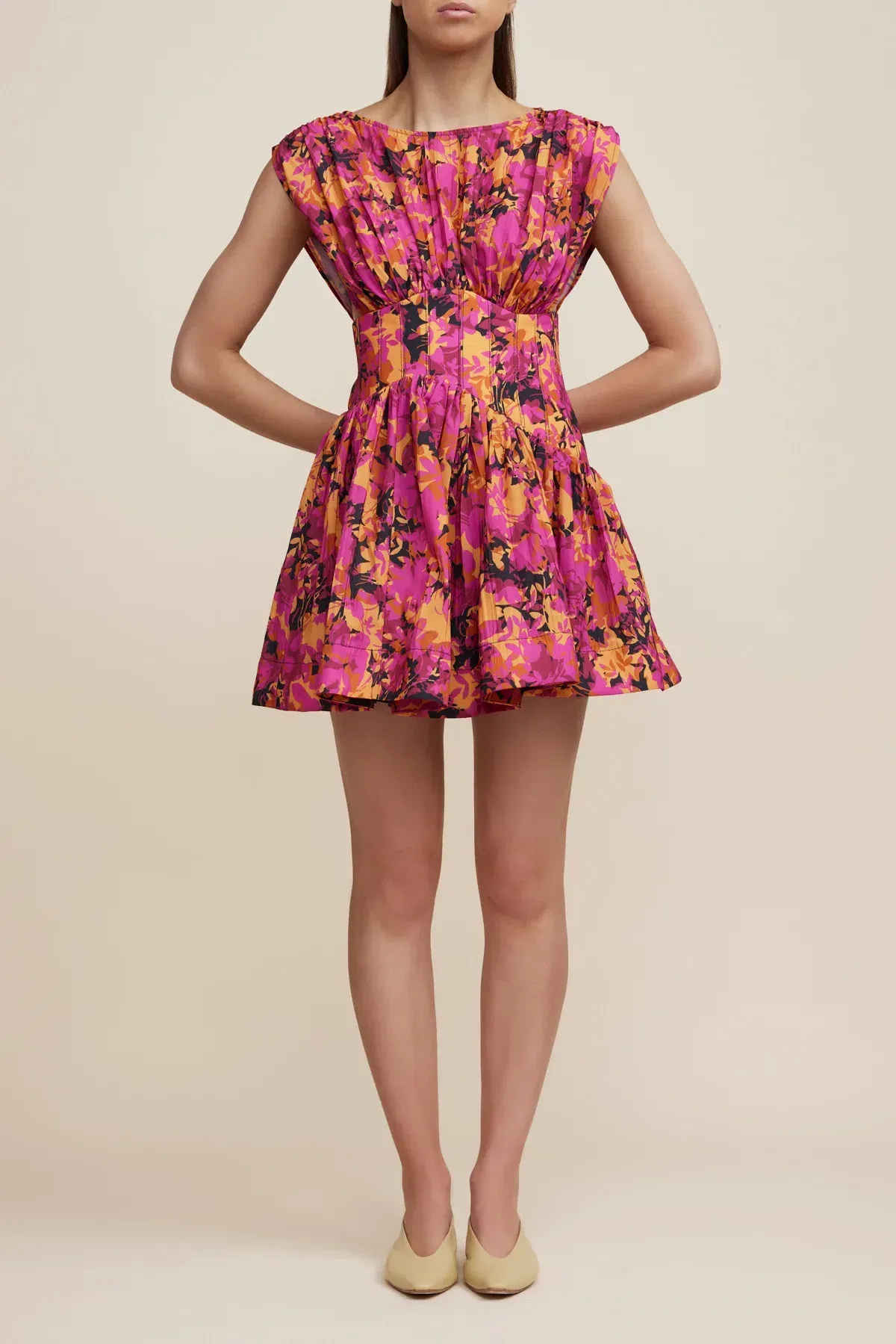 Acler Clifton Dress Multi Floral Size 14 for rent on The Volte - main image