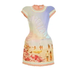 Zimmermann Coaster Structured Mini Dress Poster Print Size 1 / AU 10 for rent on The Volte - image 2