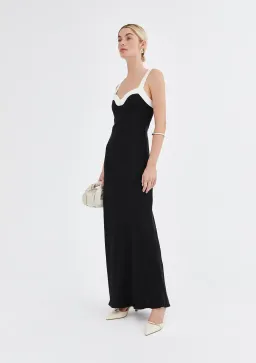 Jillian Boustred Regina Dress Black & White Size 8 for rent on The Volte - image 2