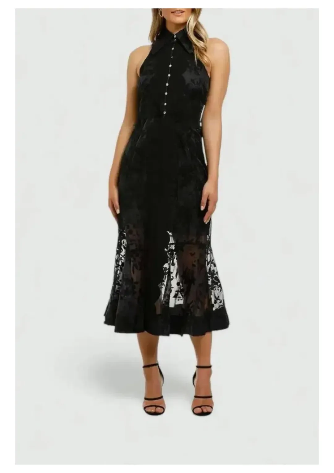 Keepsake the Label Vision Midi Dress in Black Size 10 for rent on The Volte - main image