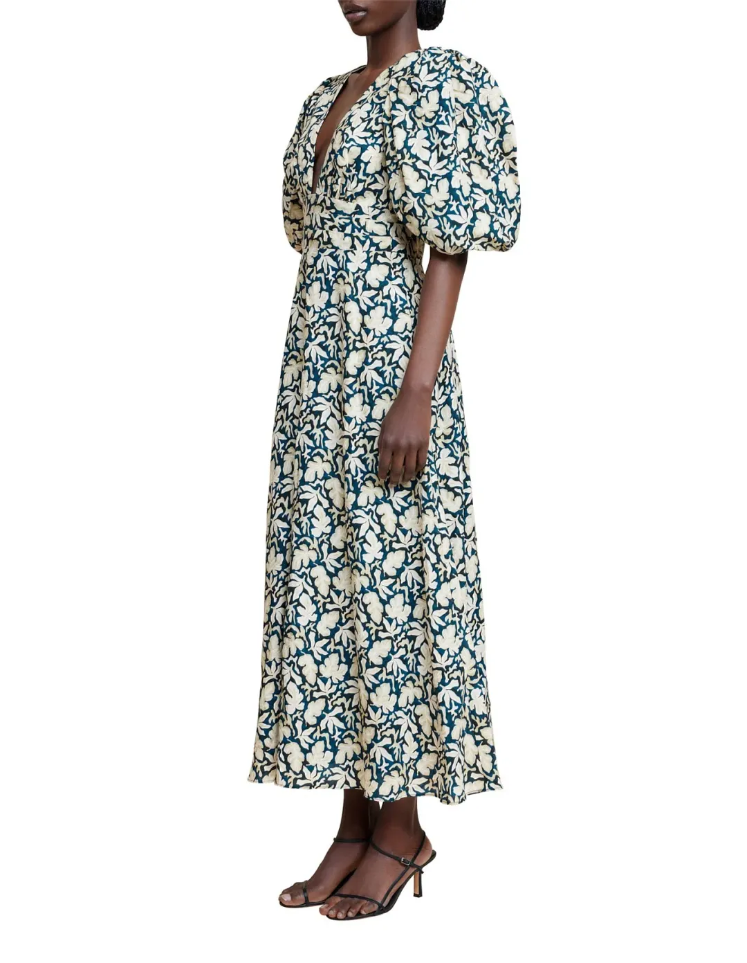 Acler Hamilton Midi Dress Floral for rent on The Volte - main image