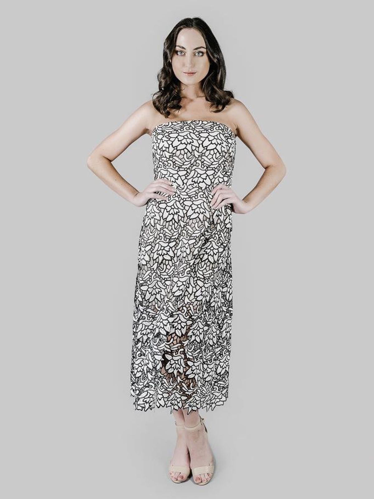 Keepsake True Love Strapless Dress size 12 for rent on The Volte - main image