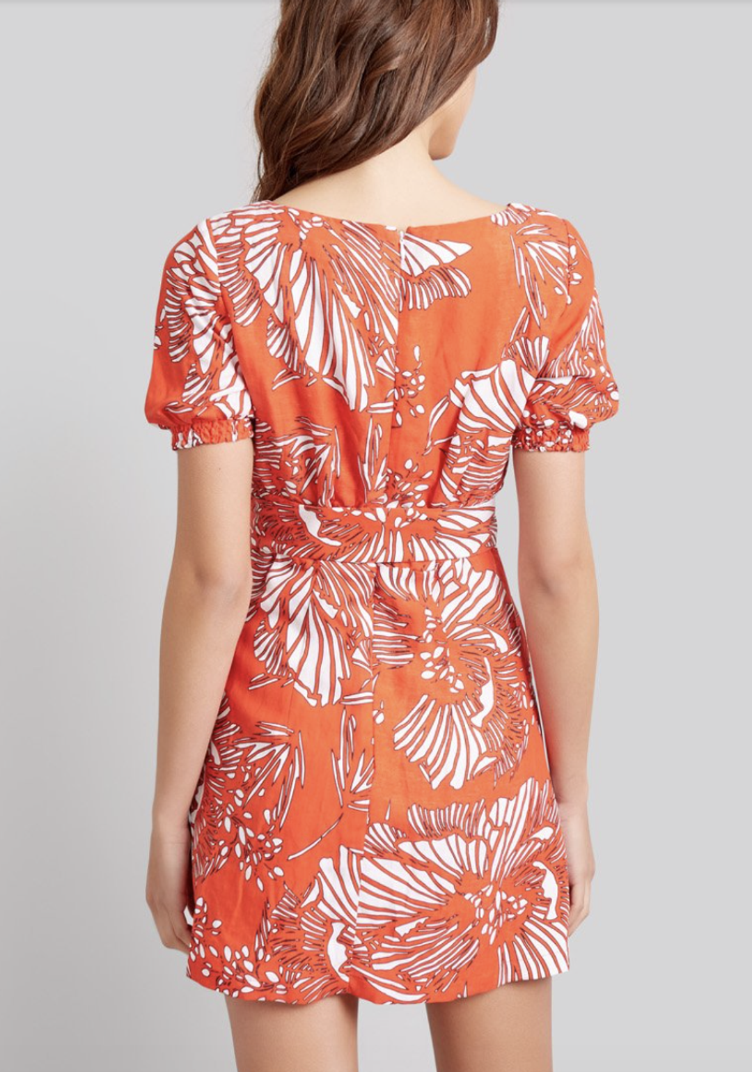 Kookai Mona Linen Dress Print Size 6 for rent on The Volte - main image