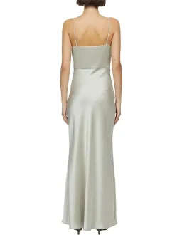 Bec & Bridge Nadia Square Neckline Tuck Detailing Maxi Dress Ecru Size 10  for rent on The Volte - image 4