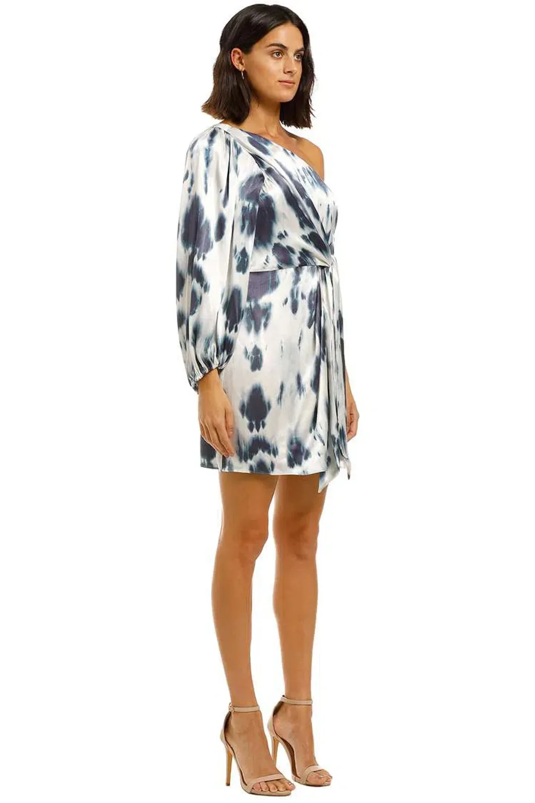 Shona Joy Palma One Shoulder Mini Dress Print Size 6 for rent on The Volte - main image