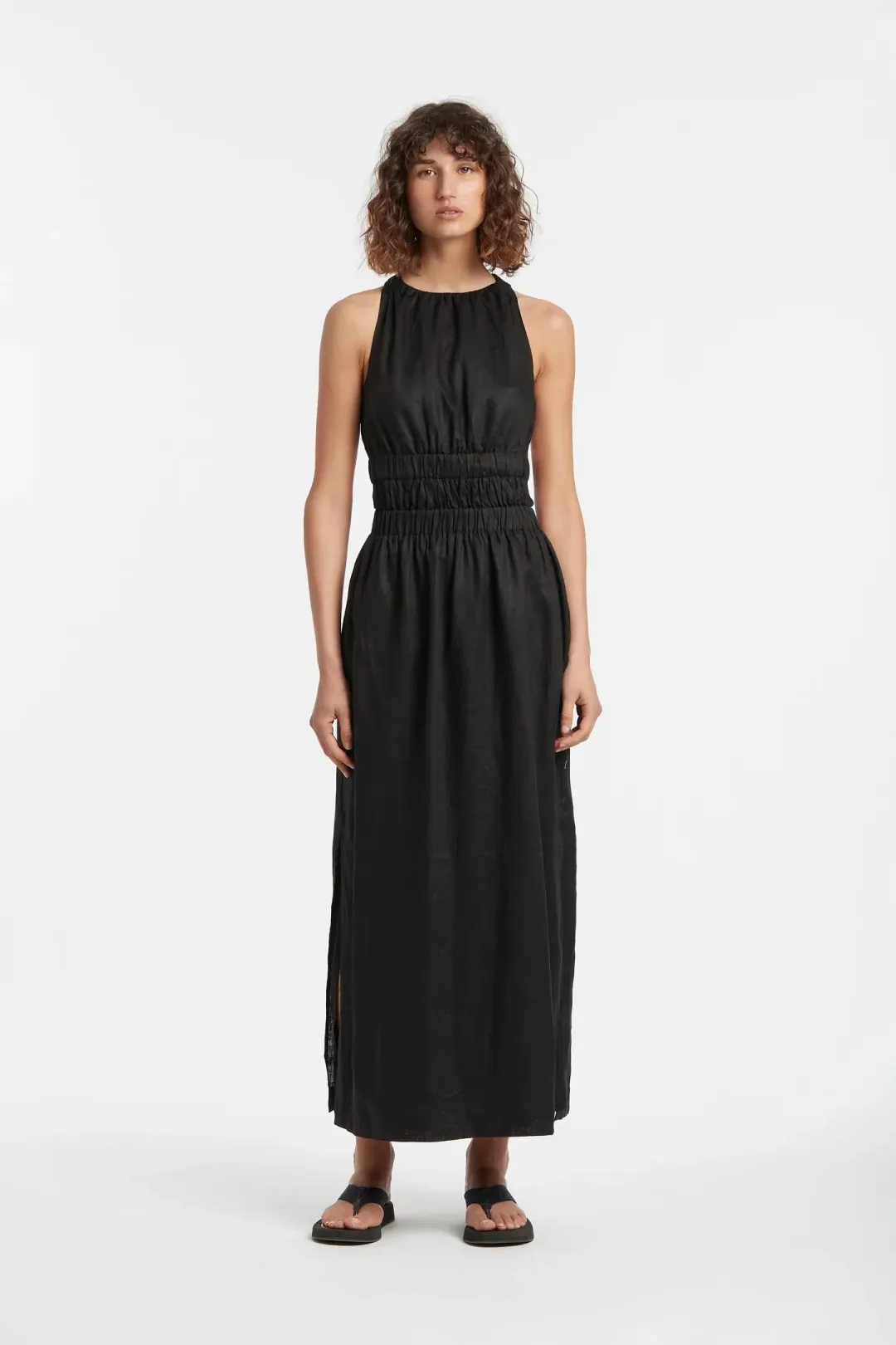 Sir the Label Vilma Cross Back Gown Black Size 1 / AU 8 for rent on The Volte - main image