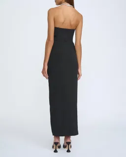 By Johnny Diamond Strapless Split Midi Dress Black Size 8 for rent on The Volte - image 5