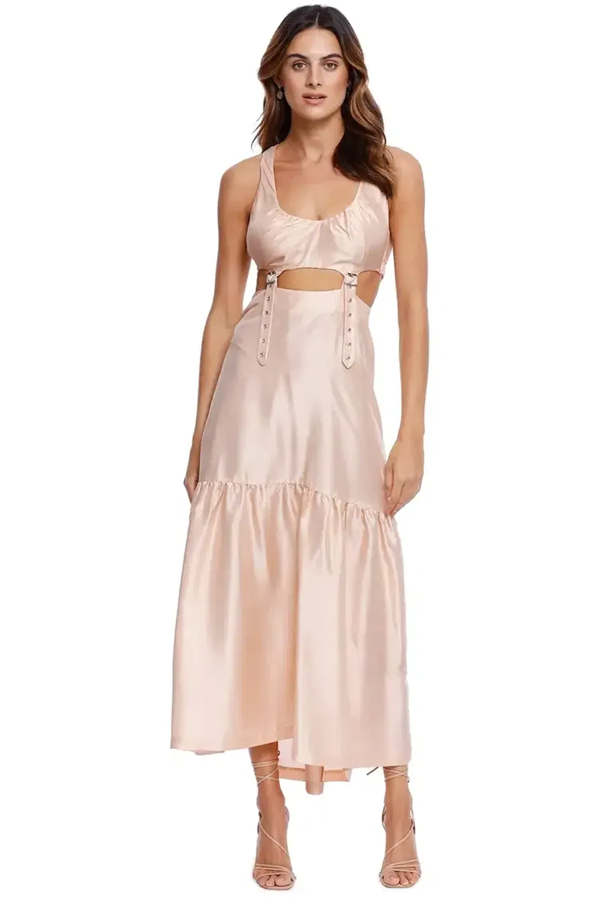 KITX Suspended Dress in Foundation Pink Size 12 for rent on The Volte - main image