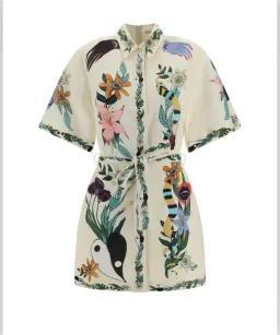 Alemais Megan Mini Dress Print Size 12 for rent on The Volte - image 3