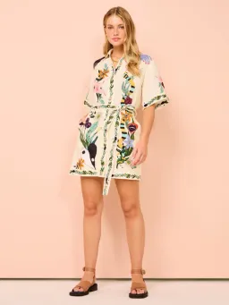 Alemais Megan Mini Dress Print Size 12 for rent on The Volte - image 2