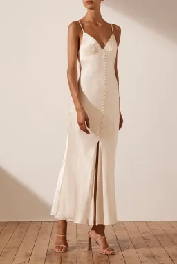 Shona Joy La Lune Bias Slip Dress Cream Size 6 for rent on The Volte - image 3