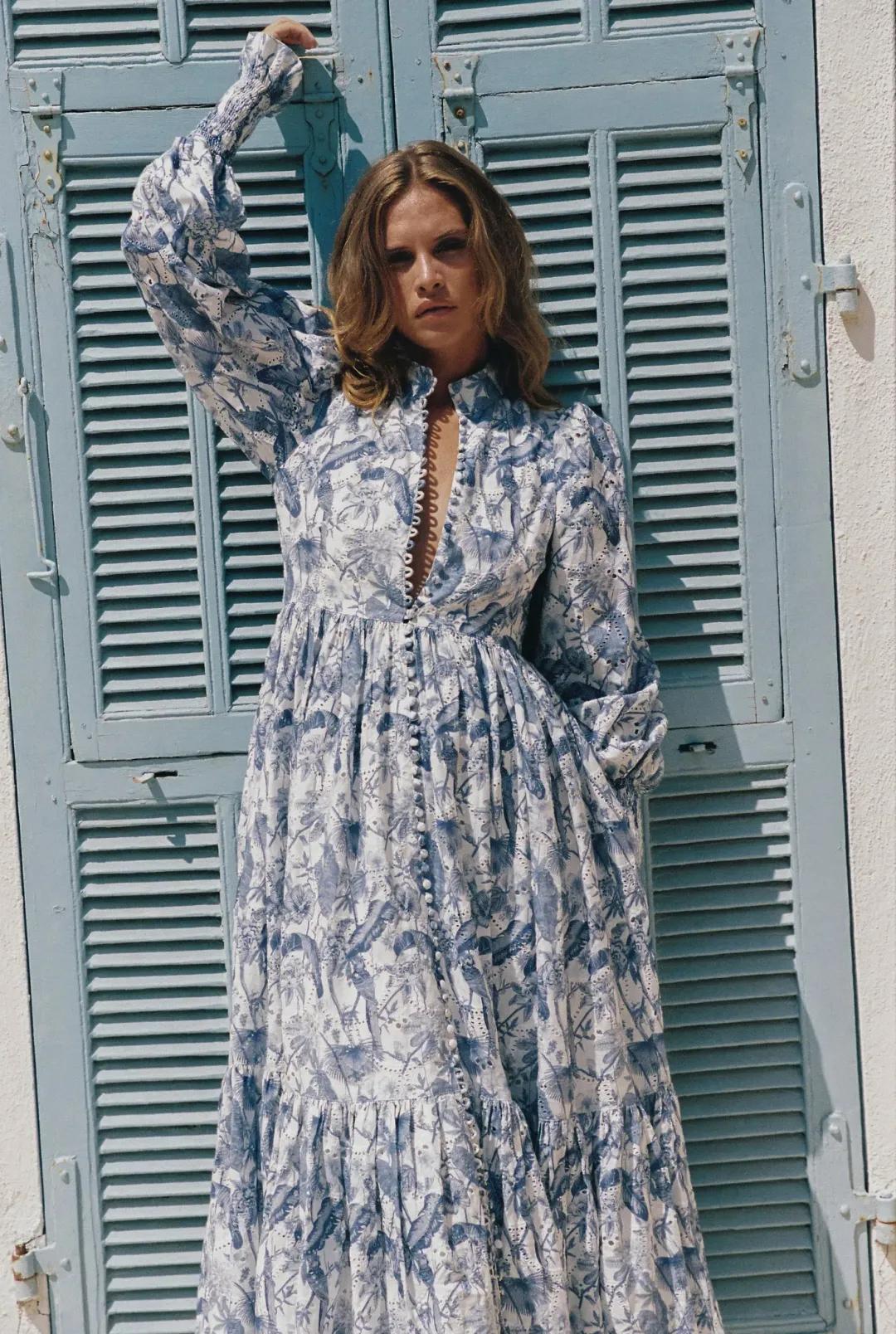 Palm Noosa Royal Flush Dress Jungle Blue Size 12 for rent on The Volte - main image