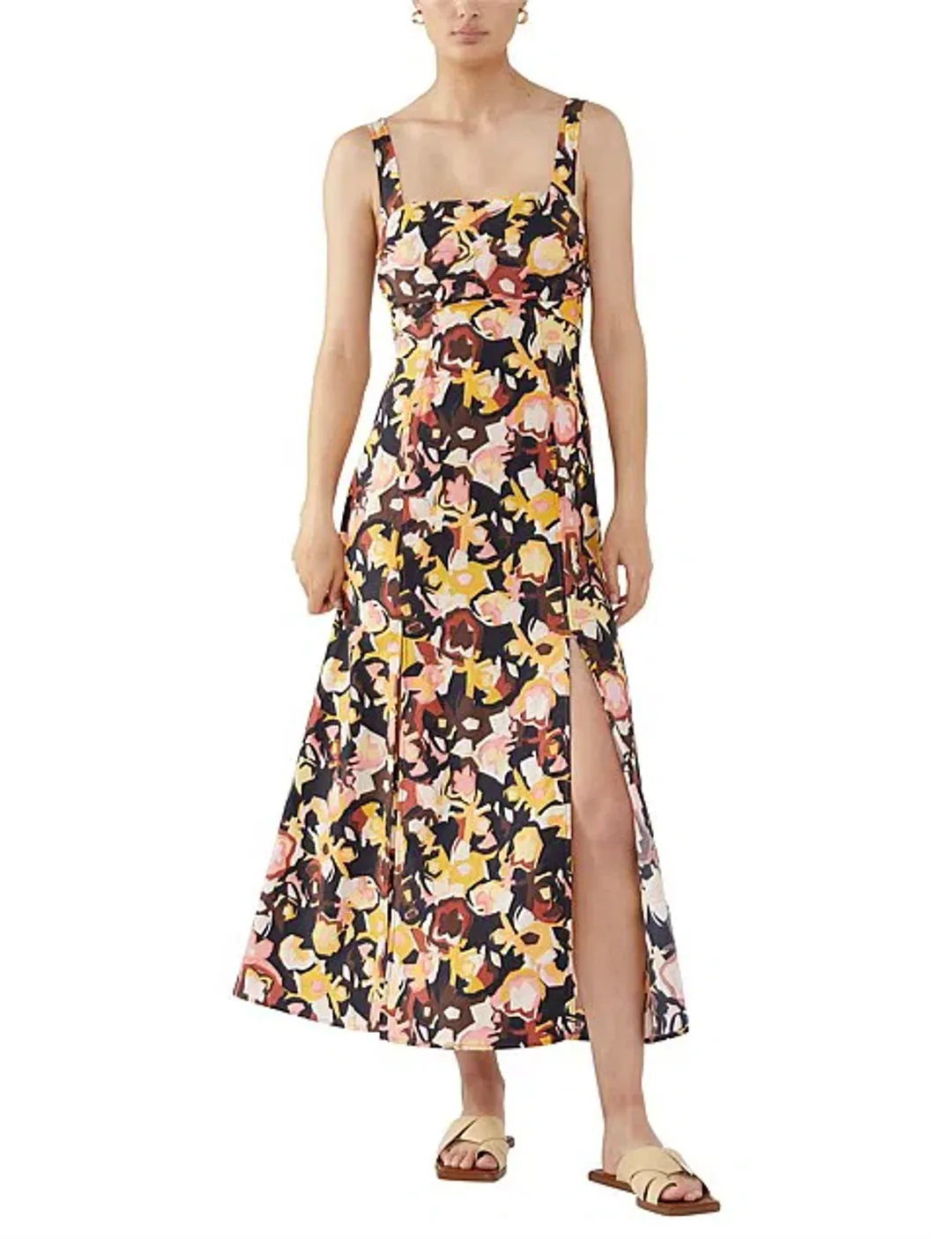 Camilla & Marc Delfino Long Split Skirt Dress Size 14  for rent on The Volte - main image
