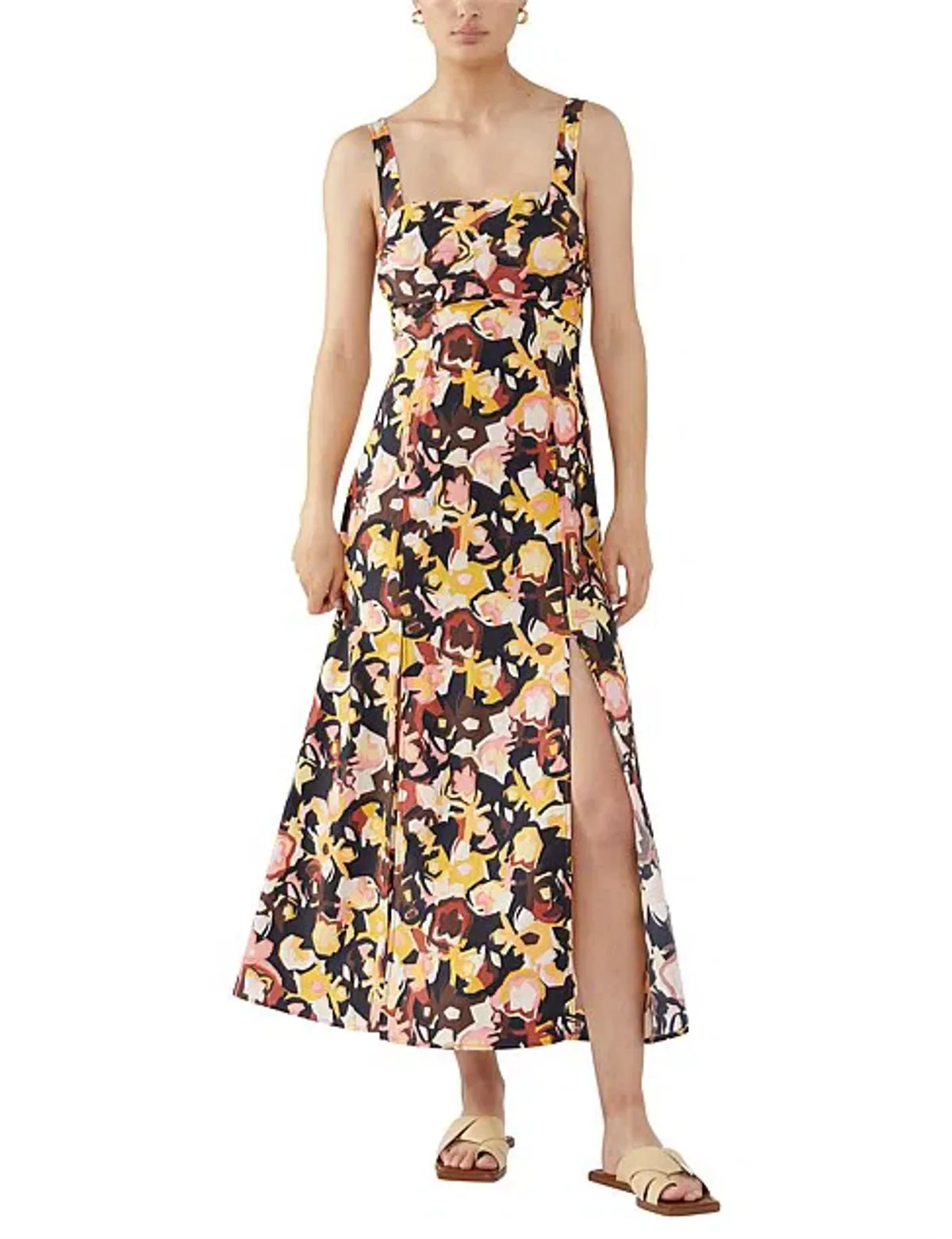 Camilla & Marc Delfino Long Split Skirt Dress Size 14  for rent on The Volte - main image