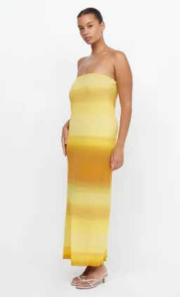 Bec & Bridge Amara Strapless  Dress Yellow Size 6 for rent on The Volte - image 1