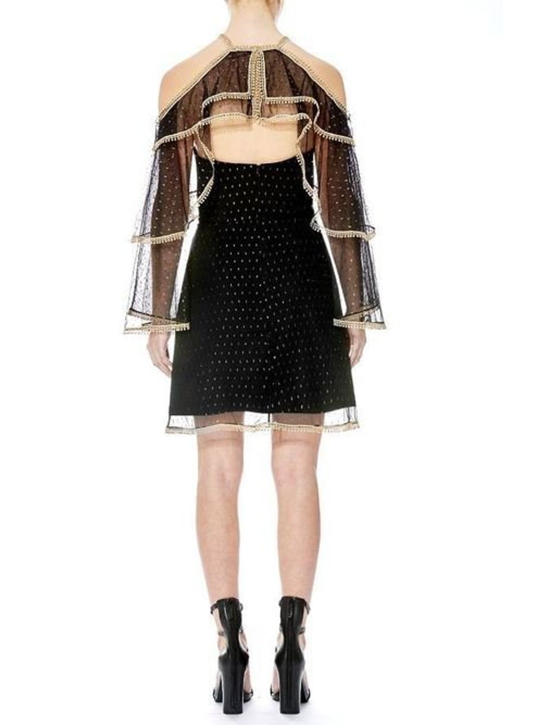 Thurley Moondance Mini Dress Black Size 8 for rent on The Volte - main image