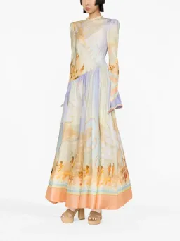 Zimmermann Tama Printed Maxi Dress Multi Size 2 / AU 12 for rent on The Volte - image 1
