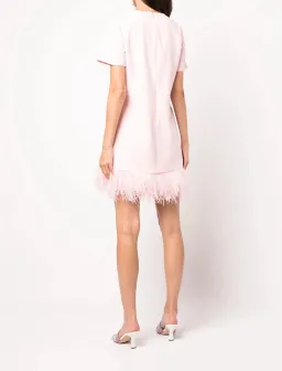 Likely Marullo Feather-Trim Dress Rose Pink Size AU 8 for rent on The Volte - image 3