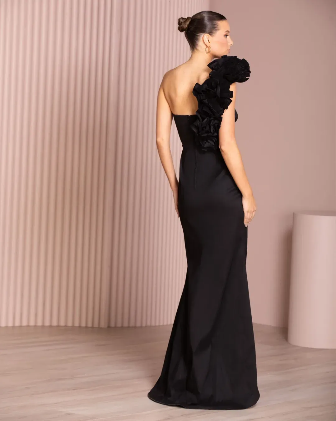 Azzurielle Aimi Gown Black Size AU 12 for rent on The Volte - main image