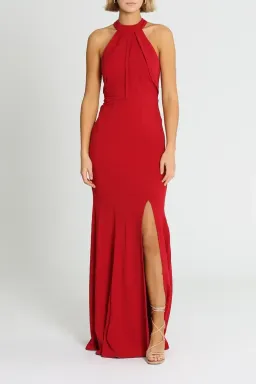 L'amour High Neck Scuba Crepe in Cherry Size AU 16 for rent on The Volte - image 1