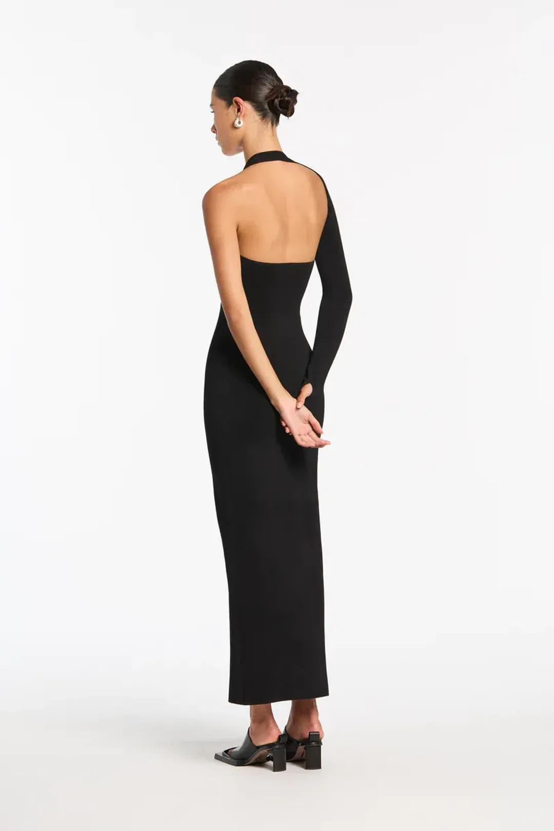 Sir The Label Manifesto Sleeve Midi Dress Black Size 0 / AU 6 for rent on The Volte - main image