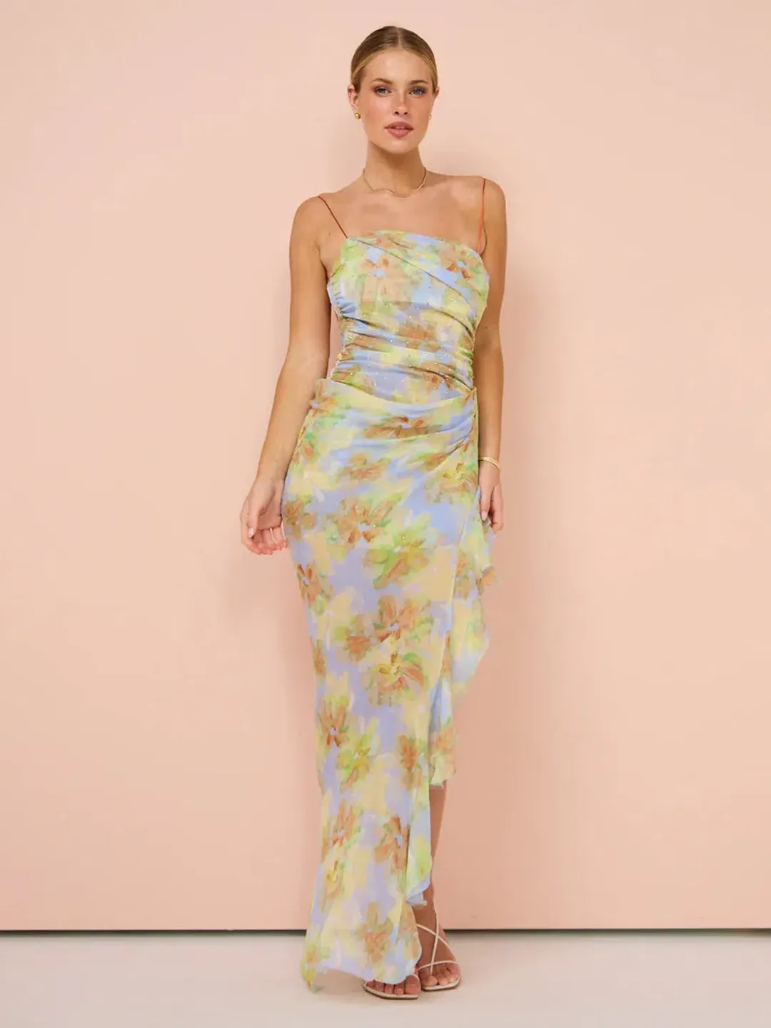 Bec & Bridge Zephy Asym Dress Floral Size 6 for rent on The Volte - main image