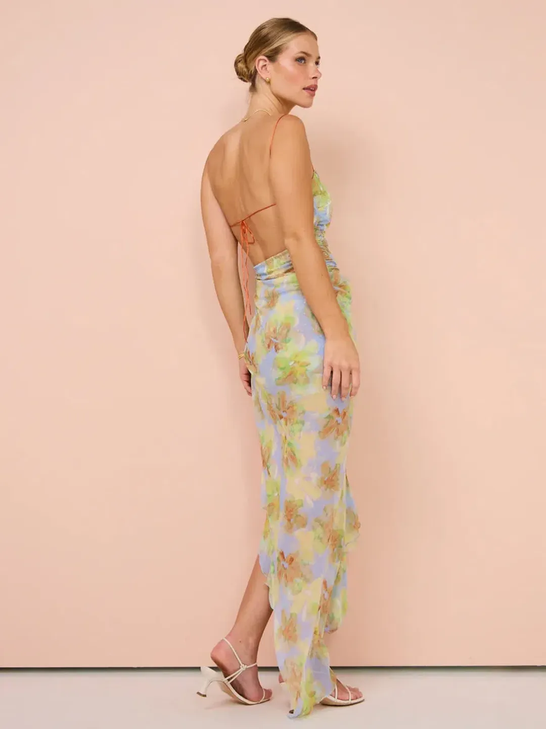Bec & Bridge Zephy Asym Dress Floral Size 6 for rent on The Volte - main image