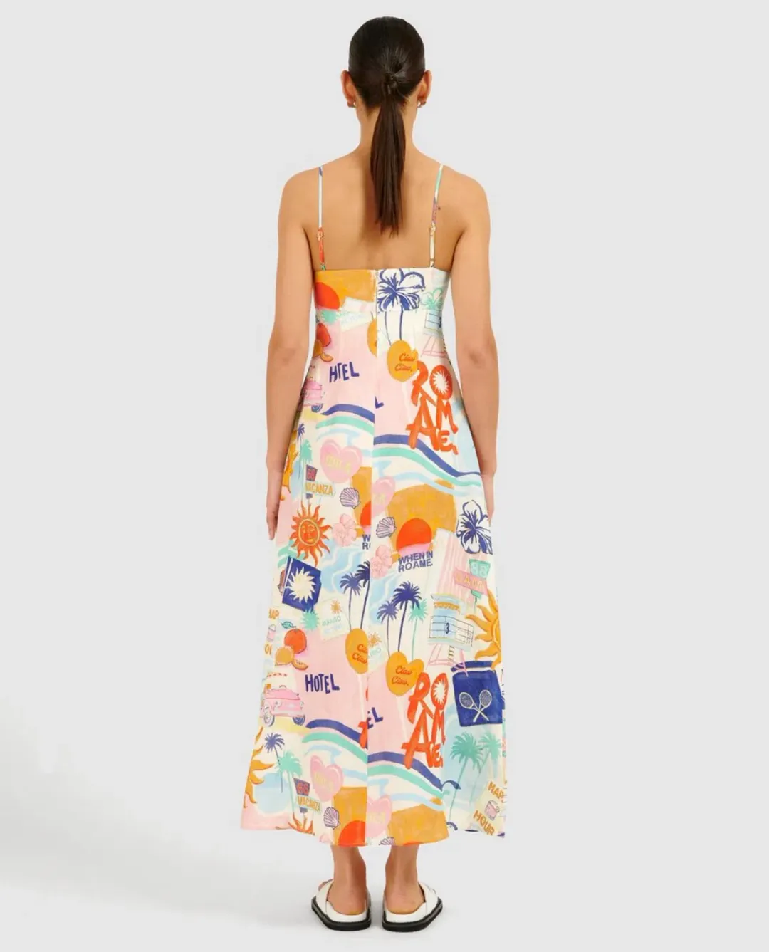 Roame Isla Dress Multi Size 1 / AU 8 for rent on The Volte - main image