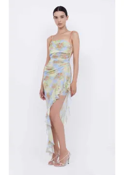 Bec & Bridge Zephy Asym Dress in Blue Blossom Size 12 for rent on The Volte - image 1