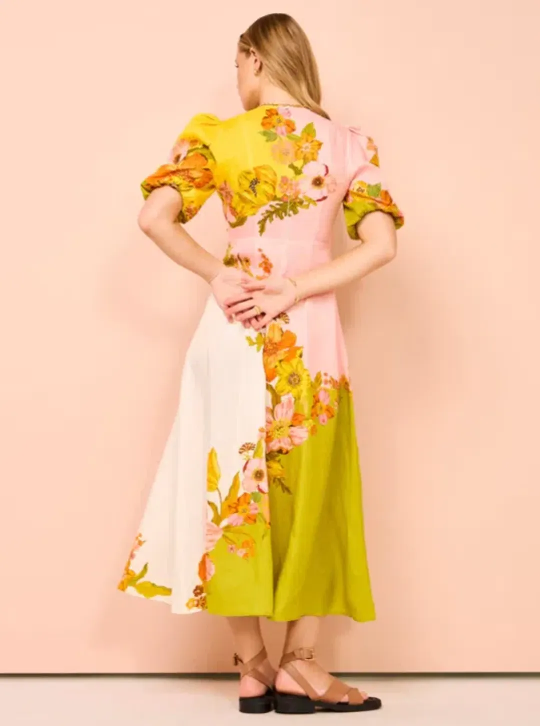 Alemais Silas Midi Dress Floral Size 14 for rent on The Volte - main image