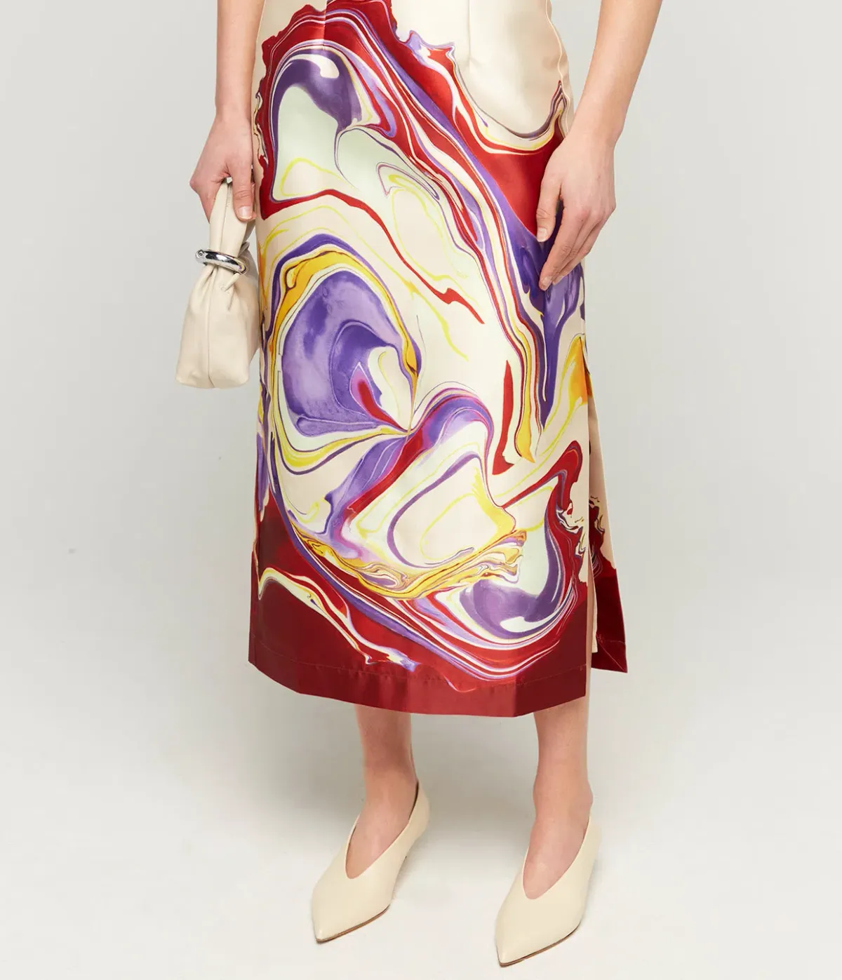 Alemais Luca Corset Midi Dress Multi Colour Size 12 for rent on The Volte - main image
