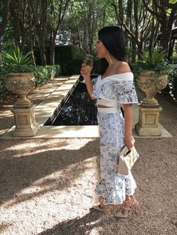 Nicola Finetti Kaylee Top and Adriana Skirt Set Blue Size 6 for rent on The Volte - image 2